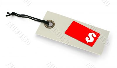 Sale tag with copy space