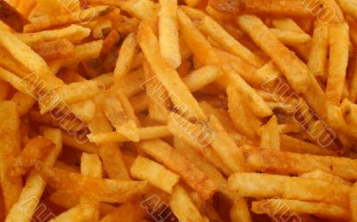 French fries background