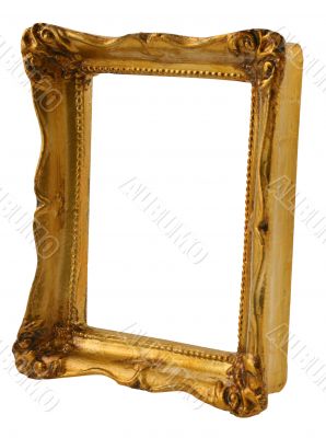 gold frame from perspective