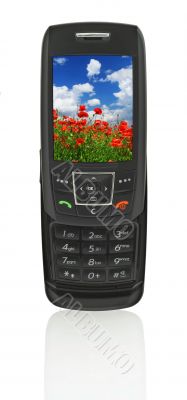 mobile phone with landscape