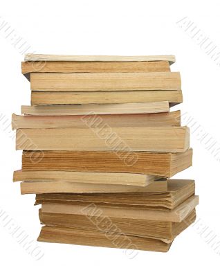 stack of yellowed books #2