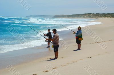 Beach Fishing Together
