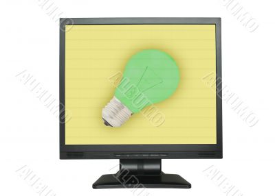 Idea concept on the LCD screen