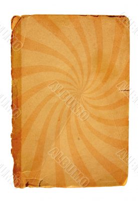 old paper page with twirl motive