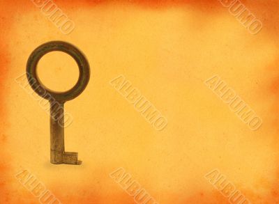 aged background with key motive #2