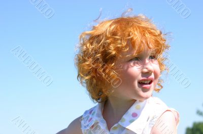 Redhaired little girl Redhaired little girl