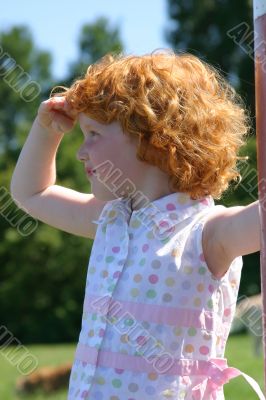 Redhaired little girl