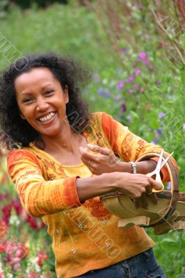 Happy Gardening woman Happy Gardening woman