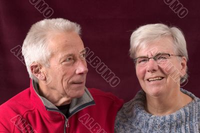 Handsome older couple Handsome older couple