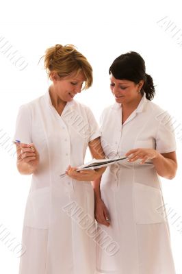 Two nurses working