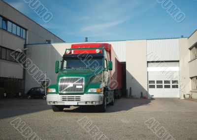 truck at loading dock