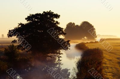 autumn morning landscape autumn morning landscape