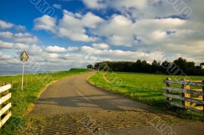 country road in the netherlands