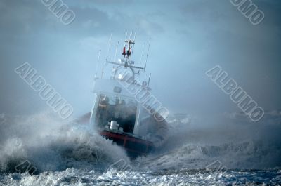 coast guard during storm