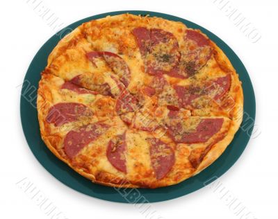 pepperoni pizza on plate
