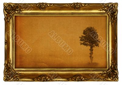 painting with tree