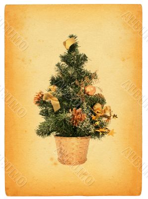 retro christmas tree