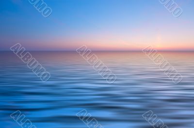 abstract ocean and sunset background