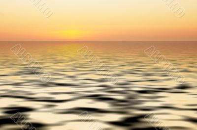 abstract ocean and sunset background