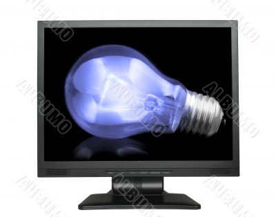 light bulb in lcd screen