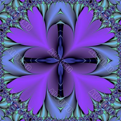 Thorny neon cross mandala Thorny neon cross mandala