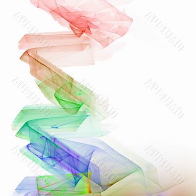 Rainbow fabric trail Rainbow fabric trail