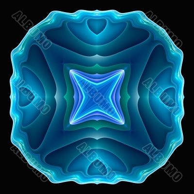 Shades of blue shell form