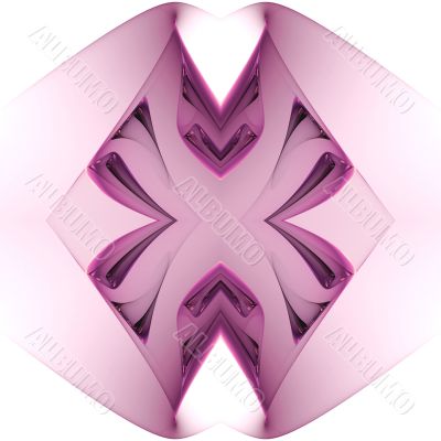 Magenta fractal drape