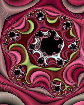 Satin fabric swirl Satin fabric swirl