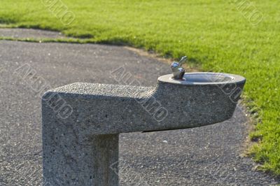 Water fountain in a public park