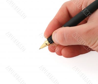 writting hand