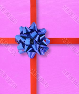 colorful gift - top view