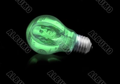 CONCEPT OF FINANCIAL IDEA -  LIGHT BULB