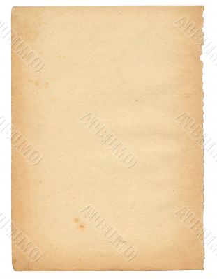 over 50 years old paper page