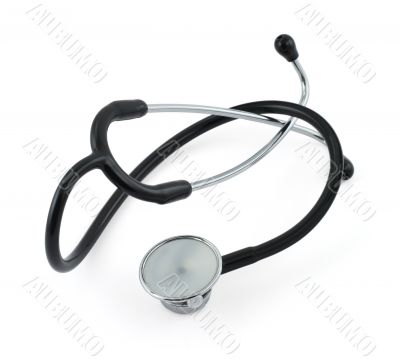 stethoscope isolated on white