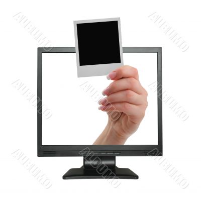 announcement coming out from LCD screen