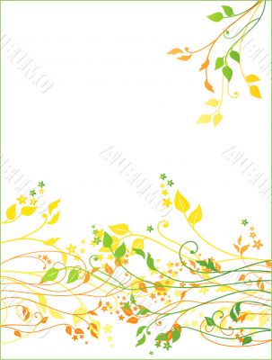 Floral vector background