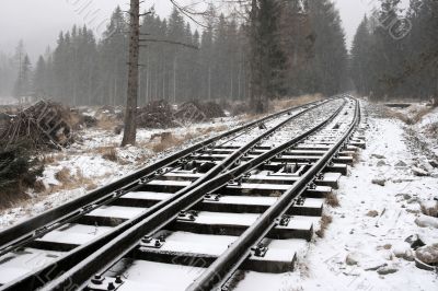 Snowy rails