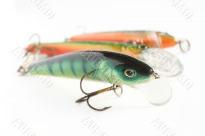 Three fishing lures