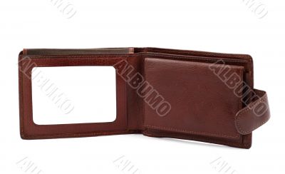 brown leather wallet