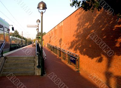 Early Morning, tram stop.