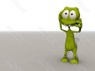 toon alien in shock toon alien in shock