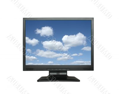 wide lcd with gorgeous sky