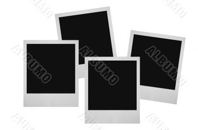stack of photo frames