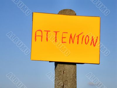 attention sign post