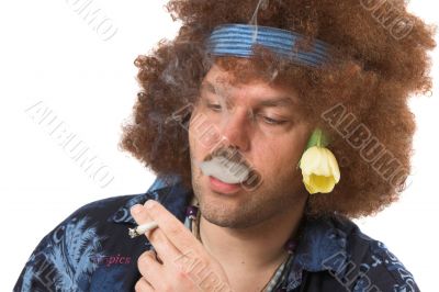 Having a smoke