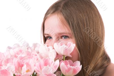 Smelling the tulips