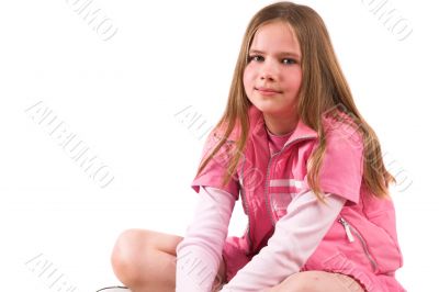 Pretty smiling ten year old girl Pretty smiling ten year old girl
