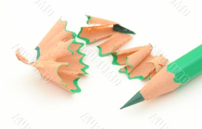 sharpening colored pencils