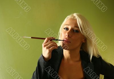 Girl with a cigarette